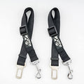 Dog Seat Belt Strap Adjustable - Dog Car Seatbelt for All Dog Breeds & Sizes - Fits Seatbelt Latches of Most Car Makes Buckles- 21" to 32" Dog Seatbelt – Ebony Black, Pack of 2